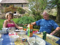 Julia and John at Redmire Farm